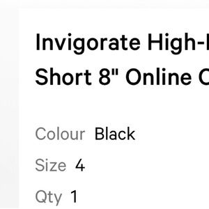 lululemon athletica Black Athletic Shorts